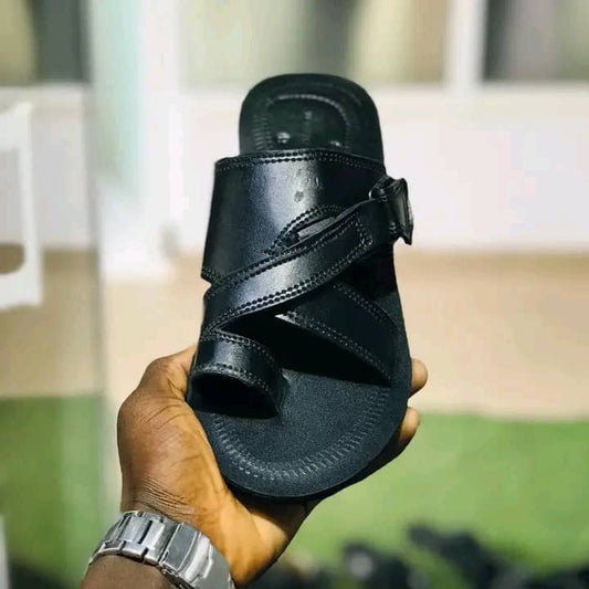 Men's Black Sandals- Stylish and Durable